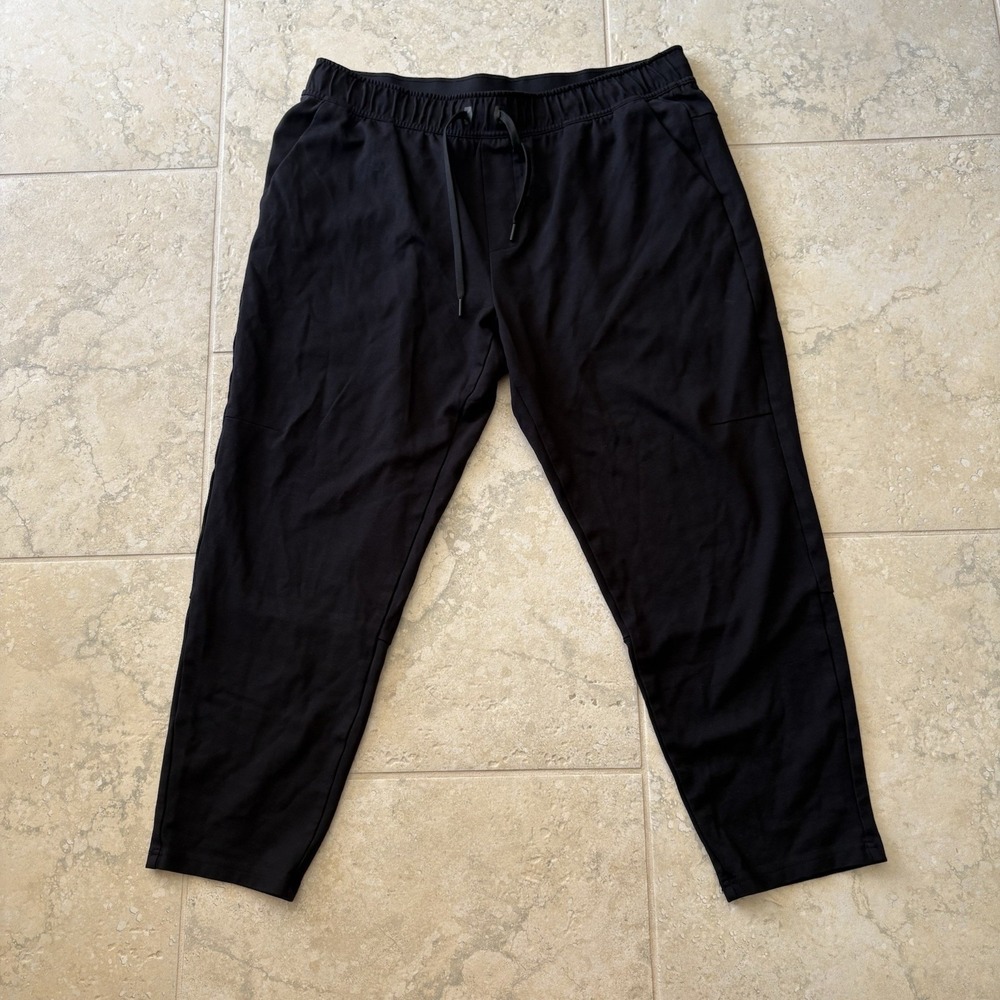 Apana Mens XL Jogger Sweatpants Black Drawstring